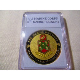 US MARINE CORPS - 5th MARINE REGIMENT Challenge Coin