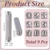 HOBBIESAY 1 Set Number Stamps 0-8 Metal Number Stamps Set