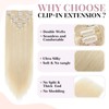 Tess Real Hair Extensions - Clip-In Hair Extensions - Double