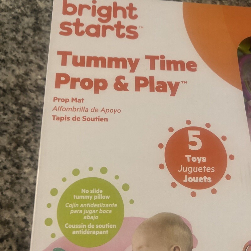Bright Starts Tummy Time Prop & Play Mat For Baby
