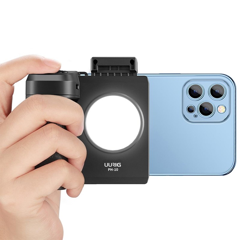 ANCLLO Smartphone Camera Grip, Bluetooth Camera Remote Control, Three Speed