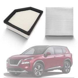 Cabin Air Filter and Air Filter Compatible with Nissan Rogue (2021-2023) Replace 27277-6RC0A 16546-6RA0A