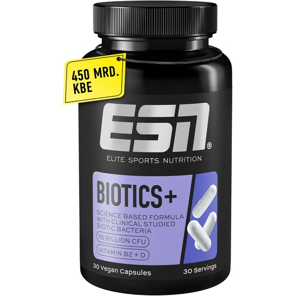 ESN Biotics+, 30 capsules, 450 billion CFU per pack, high