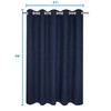 River Dream Hotel Grade No Hooks Needed Shower Curtain with
