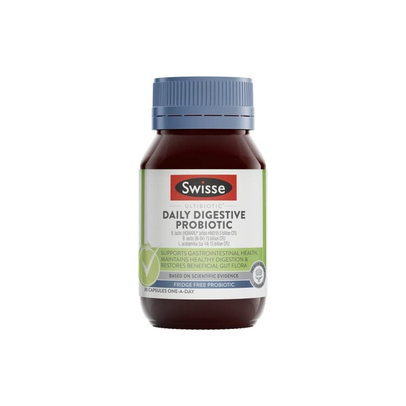 Swisse Ultibiotic Daily Digestive Probiotic 30 Capsules