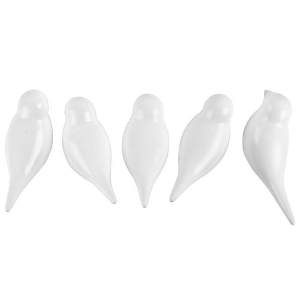 Set of 5 Bird Coat Hooks, Wall Decoration, Coat Hooks