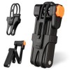 mizikuu Folding Bicycle Lock Combination Lock Made of Hardened Steel