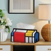 Astro Tissue Case, Mondrian-style Composition 2-Way Tissue Cover, Hanging, Wall