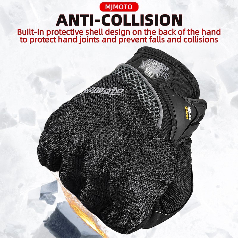 mjmoto Motorcycle Gloves Men Touch Screen Motocross BMX ATV MTB