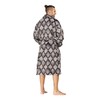 Mens Shawl Collar Fleece Robe - Unisex Warm Plush Long