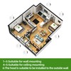 4 inch Soffit Vents, ABS Air Vent Cover Round Vent