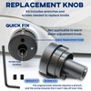 Terixe 2 Pack Replacement Knob for Brondell Bidet Toilet Seat,