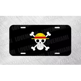 yorkrite357 For Straw Hat Pirates Mugiwara Pirates Fan License Plate Auto Car Tag FREE SHIP