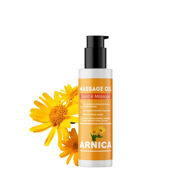 Arnica Massage Oil with Arnica, Marigold and Witch Hazel Extract