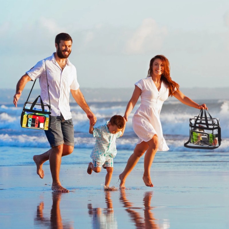 NPOLAR Clear Lunch Bag - Durable PVC Plastic See Through