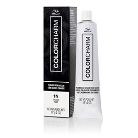 COLORCHARM Permanent Cream Hair Color, 1N Black, 2 oz.