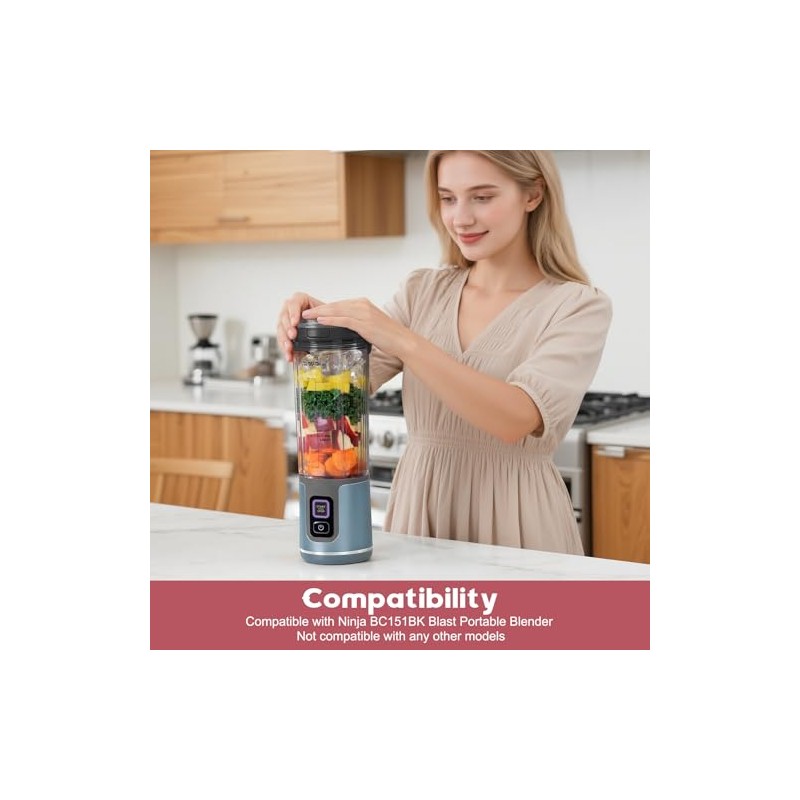 18oz Replacement Cup for Ninja Blast Portable Blender