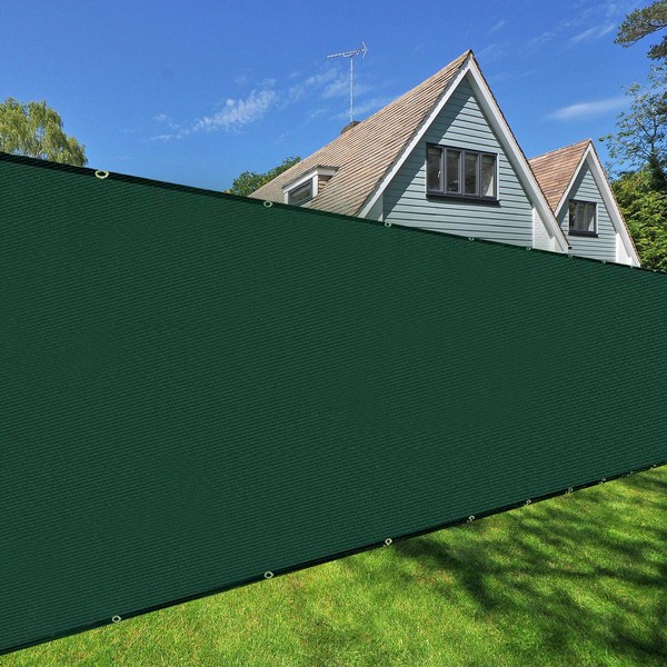 Orgrimmar Privacy Screen Fence Green 6’x50’ Heavy Duty Garden Fence Mesh Shade Net Cover for Outdoor Wall Porch Patio Backyard Balcony