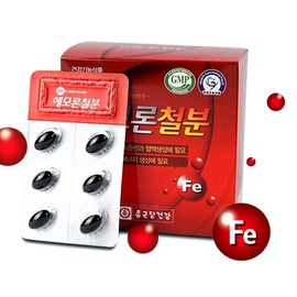 Chong Kun Dang Health Hemoron Iron Folic Acid Effects Heme Iron Hemoglobin Iron Supplement Approximately 2 months supply / 종근당건강 헤모론철분엽산 효능 헴철 헤모글로빈 철분제 약 2개월분