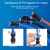 WEZCHUGHAOL ﻿Pneumatic Quick Connect Fittings Kit 40-Piece 6mm - Leakproof