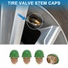 A ABSOPRO Tire Valve Stem Caps Decorative 7x22mm Tyre Valve