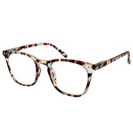 JiSoo-Gafas de lectura Mujer 1.5 Lectores de diseño elegante 1.5, Gafas de lectura para mujer 1.5+ con bisagra de resorte, multicolor