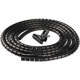 Cable Cover, Cable Storage Cover, Length Approx. 9.8 ft (3 m), For Pets, Cats, Dogs, Bite Prevention, Wire Cover, Organize, Storage, Concealing, Cable Clips, Cable Sleeves, Organization, Reusable Use, DIY Cut, Dustproof, Cable Tube, For Household/Office,