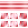 Mecerypt 6 Pieces Striped Table Runner Wedding Polyester Table Decor