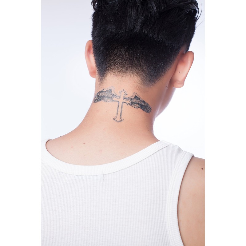 Yeeech Temporary Tattoos for Men Waterproof Long Lasting Neck Design