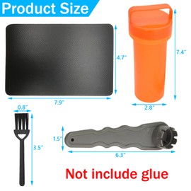 Inflatable Boat Repair Kit - Marine Repair Patch Set for Kayaks, Dinghies, Canoes, Pontoons, 6 Pcs Without Glue