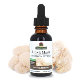 Nature's Answer Lion’s Mane Liquid Extract Alcohol‑Free, 1 oz | 1,000 mg Mushroom Extract from Fruiting Body, Non‑GMO, Vegan & Gluten‑Free
