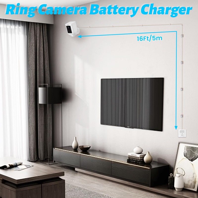 Kakajuelo Camera Power Cord, Compatible with Ring Stick Up Cam