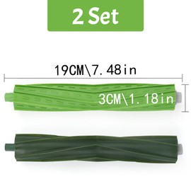 Set of 2 Roller Brushes for iRobot Roomba, Replacement Parts for iRobot Roomba E Series E5 E6 i Series i7 i7+ i7 Plus i3 i3+ Robotics
