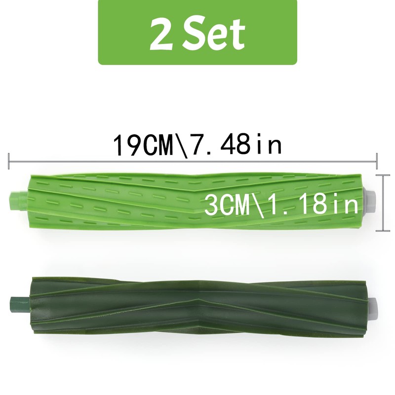 Set of 2 Roller Brushes for iRobot Roomba, Replacement Parts