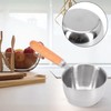 Stainless Steel Hot Oil Pan With Wooden Handle Breakfast Pot