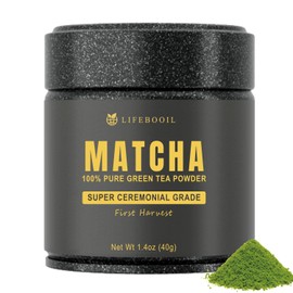 Matcha Powder,Premium Ceremonial Grade Matcha Powder,100% First Harvest Unsweetened Matcha Green Tea Powder,(40g/1.4oz)Tin