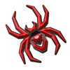 2Pcs Custom Spider Emblems Left Right Car Badge for Universal