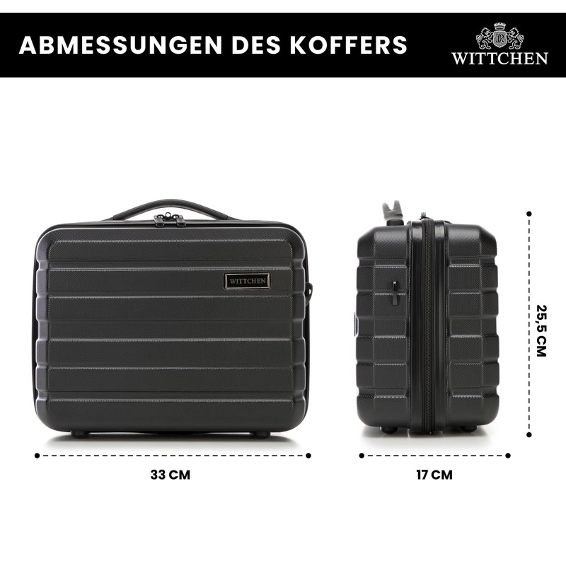 WITTCHEN Comodo Line Cosmetic Case, black, Cosmetic case