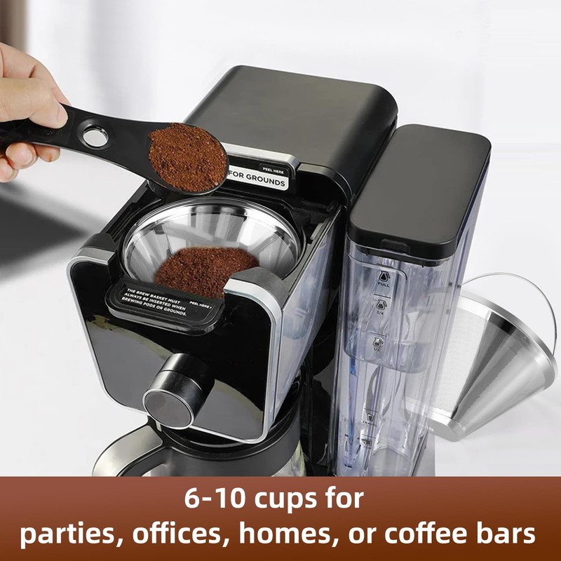 Bouaid Stainless Steel Coffee Filter, Suitable for Ninja Coffee Filter