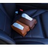 Genuine Leather Car Tissue Case Car Tissue Holder Sun Visor