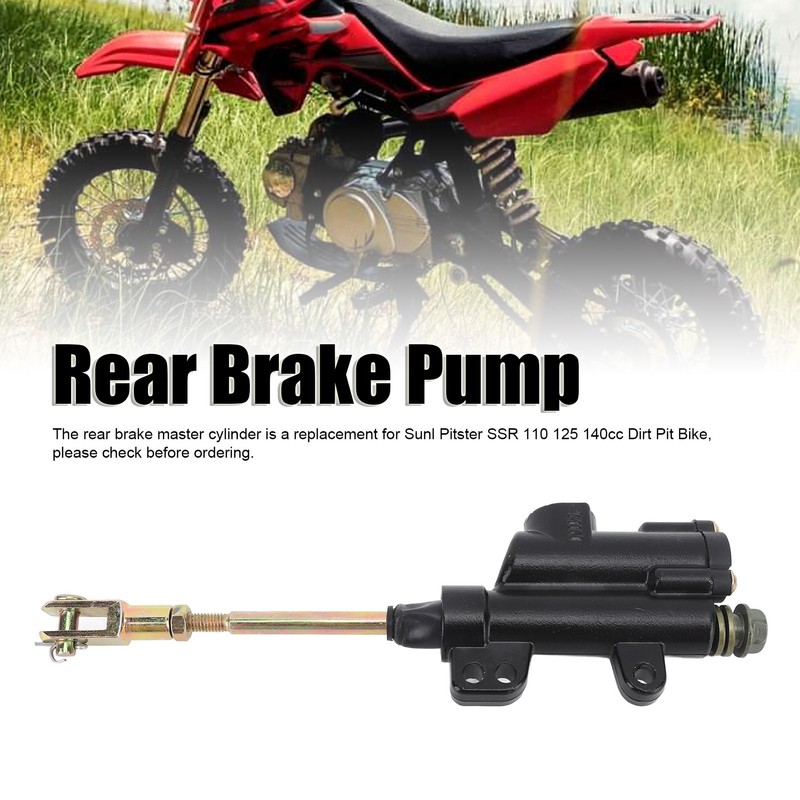 Motorcycle Rear Brake Master Cylinder Pump Metal for Sunl 110cc