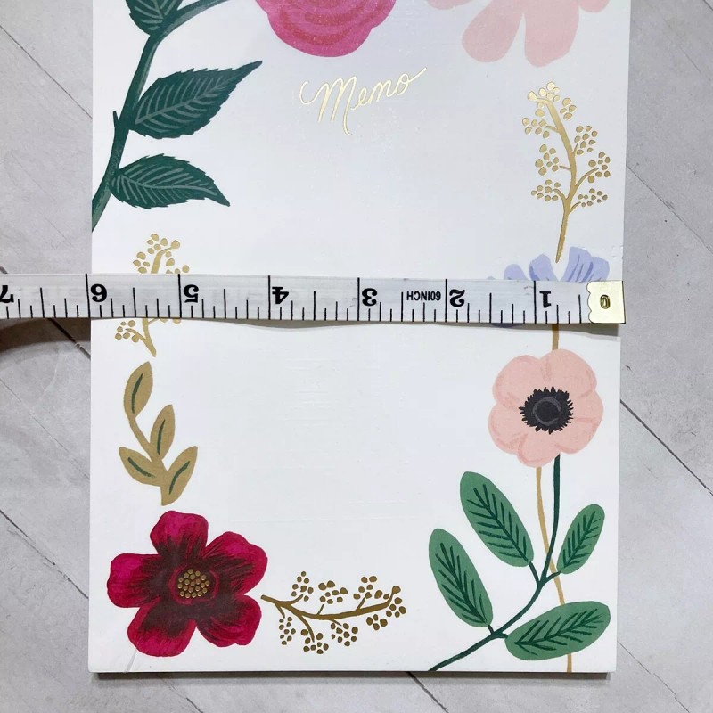 Rifle Paper Co Wildflowers Large Memo Notepad 9x6" Designer Floral