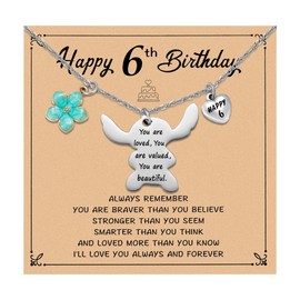 Ukodnus Stitch Birthday Gifts for 6 Year Old, 6 Yr Old Birthday Gift Ideas, 6th Birthdays Decorations, 6th Birthdays Stitch Gifts for Daughter Granddaughter Niece