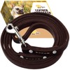 ADITYNA Leather Dog Leash 6 Foot - Soft and Strong