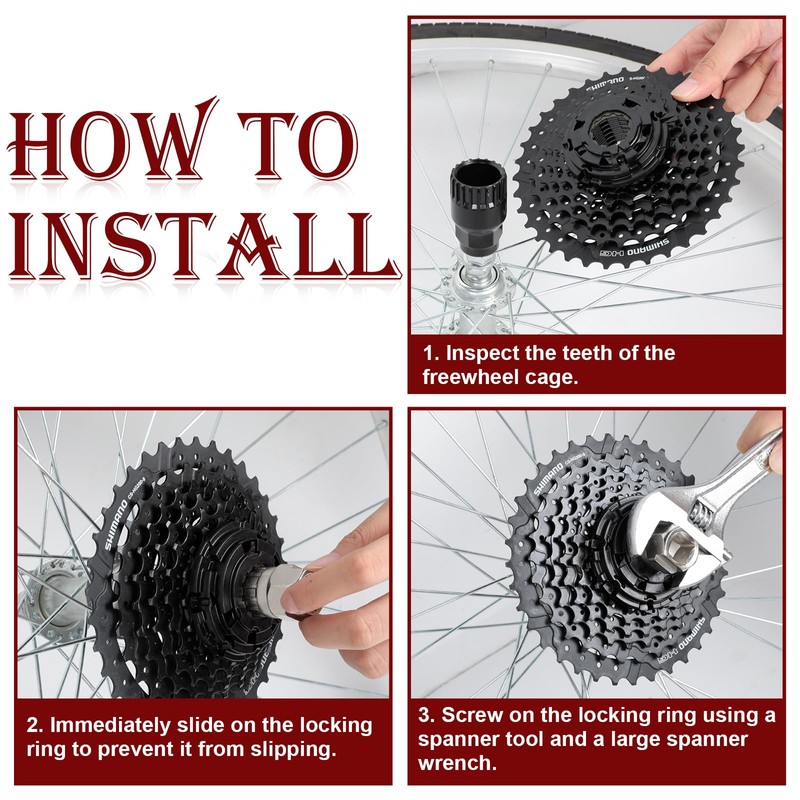 Romon Bicycle Chain Whip, Bicycle Chain Disassembly Tools Kit with