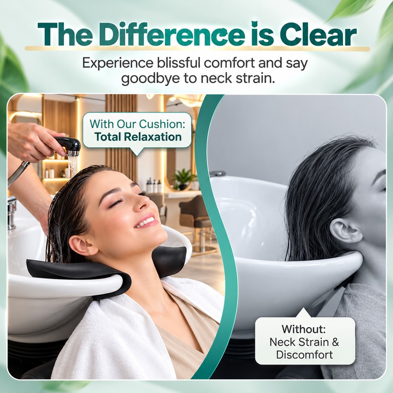 Silicone Shampoo Neck Rest for Hair Washing – Suction Cup