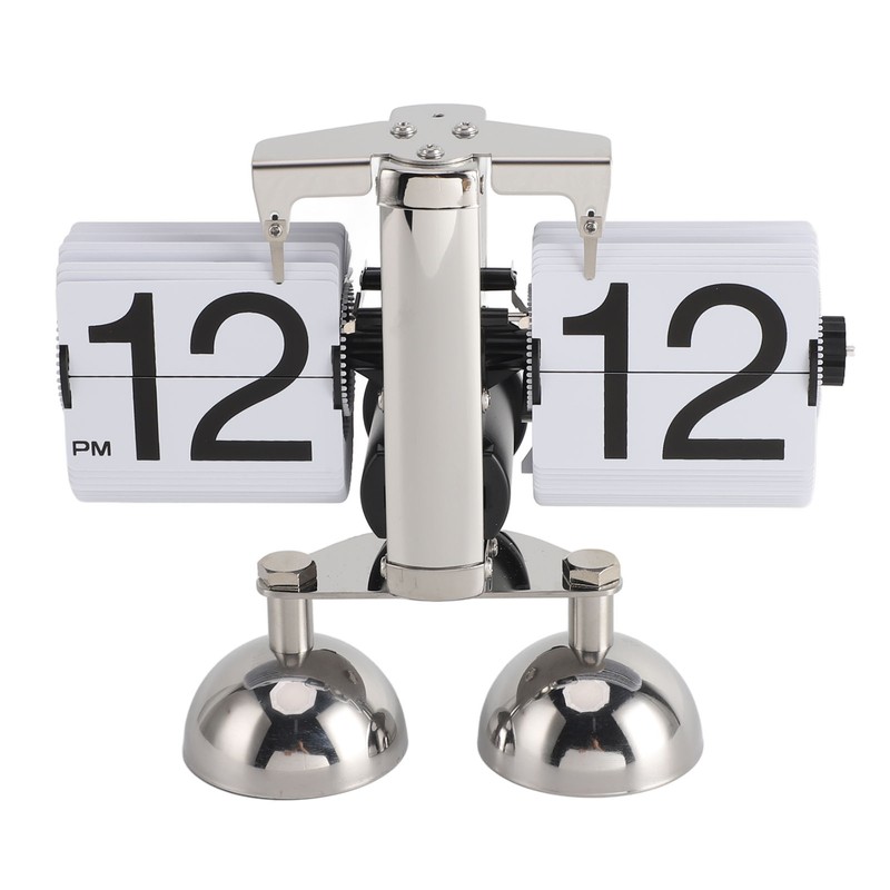 Retro Digital Flip Down Clock Flip Desk Clock Mechanical Battery