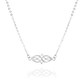 Sterling Silver Celtic Choker Necklace - Designer Handmade Choker 13.5 inch + 3 inch Extender (sterling-silver)