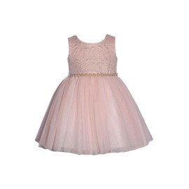 Bonnie Jean Baby Girl's Special Occasion Dress - for Baby, Toddler and Little Girls, Light Pink, 3-6 Months
