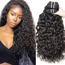 Yavida Brazilian Water Wave Bundles 16 18 20 Inch Body Wave Bundles 10A Brazilian Human Hair Bundles 100% Unprocessed Remy Human Hair Bundles